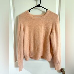 Pale pink fluffy sweater
